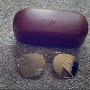 Designer mirrored sunglasses